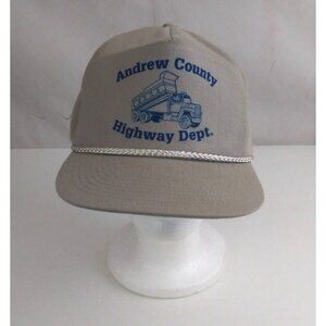 Vintage Cobra Andrew County Highway Department Unisex Snapback Baseball Cap